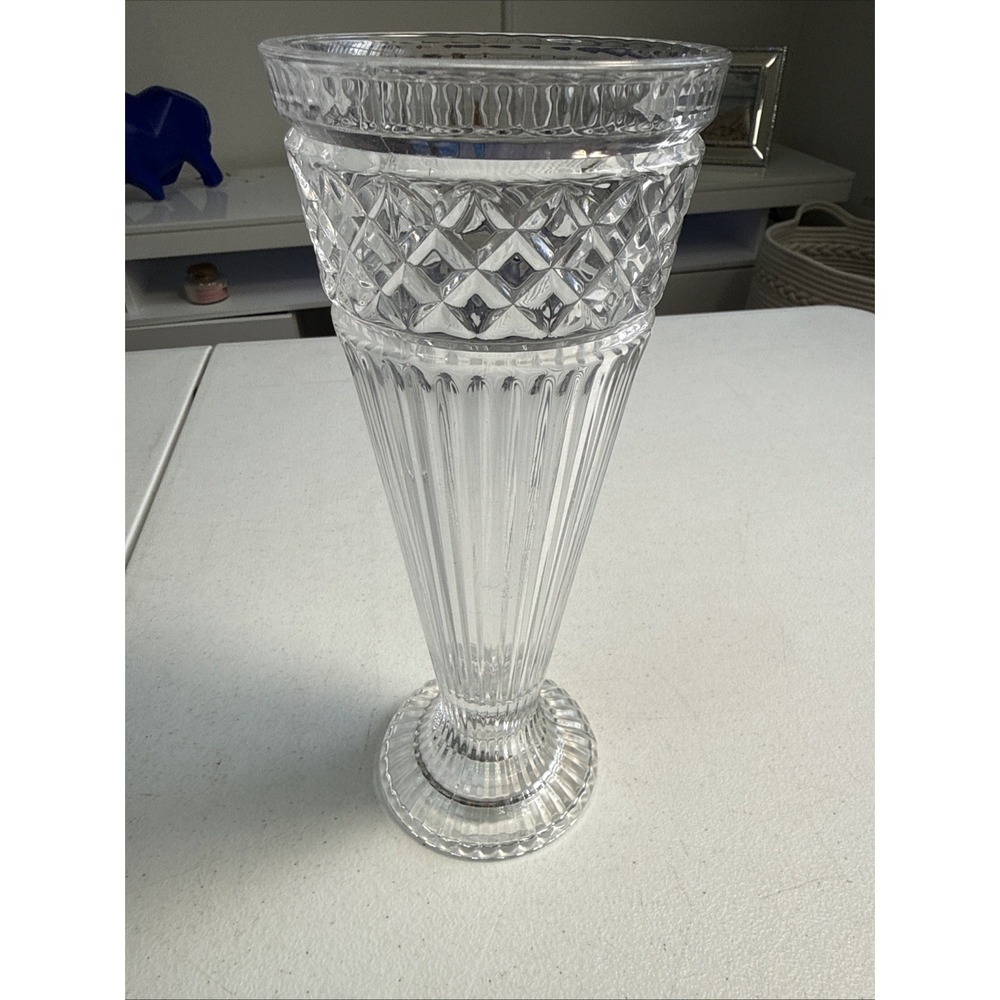 Vintage FIFTH AVENUE LTD Lead Crystal 'Estate' 10" Reversible Vase/Candleholder